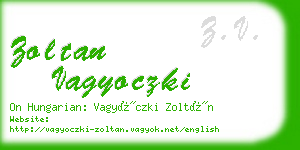 zoltan vagyoczki business card